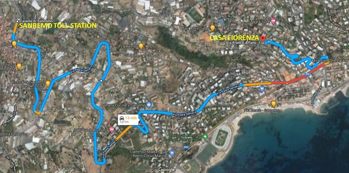 Casa Fiorenza Parcheggio Privato Sanremo Italien
